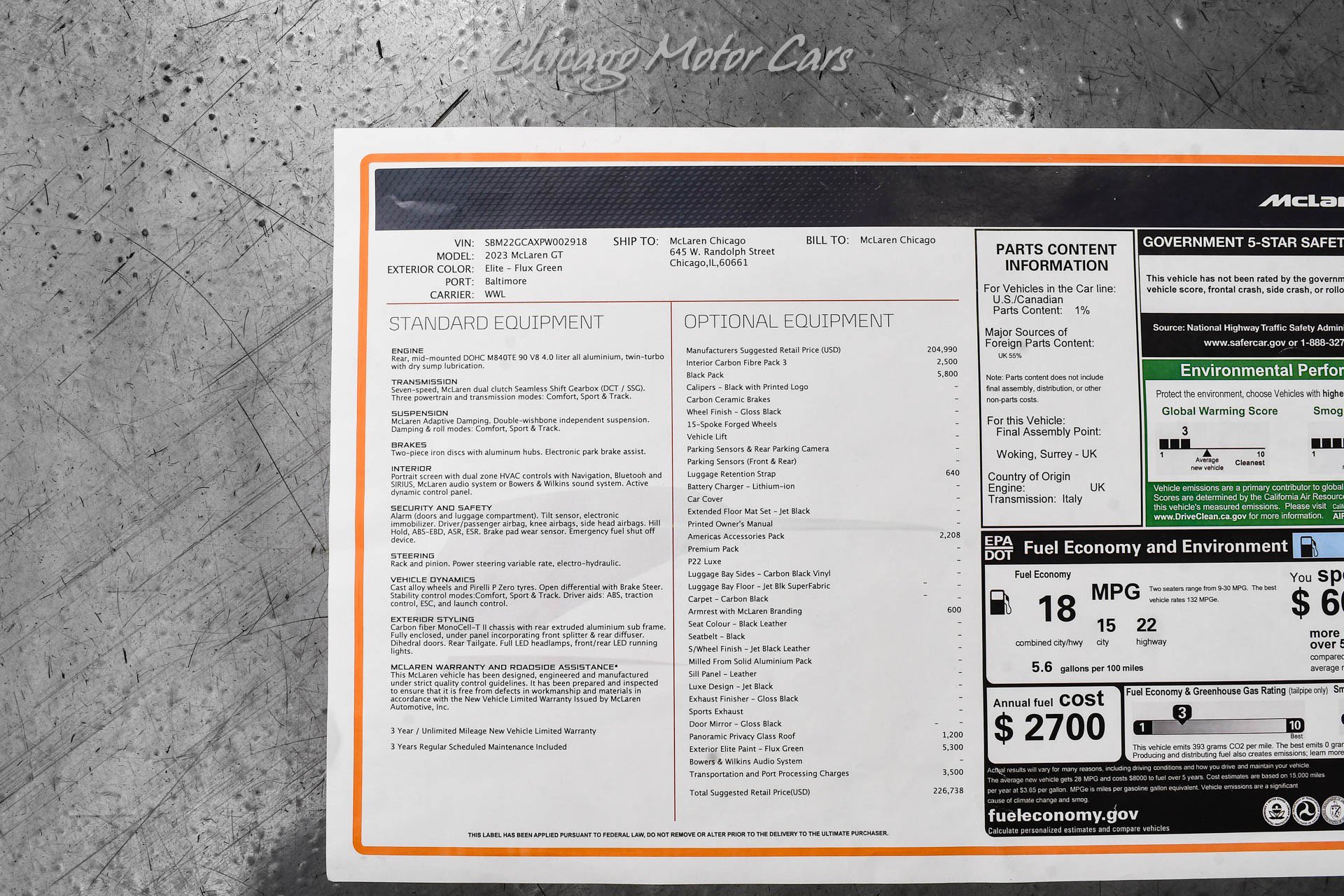 Used 2023 McLaren GT RWD image 64