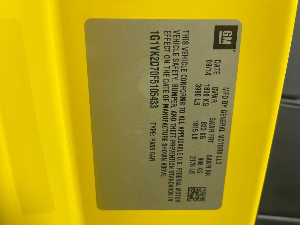 Used 2015 Chevrolet Corvette Stingray Coupe w/ 2LT Preferred Equipment Group image 25