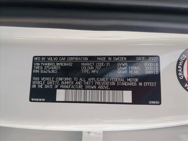 Used 2022 Volvo XC90 T8 Inscription w/ Advanced Package image 28