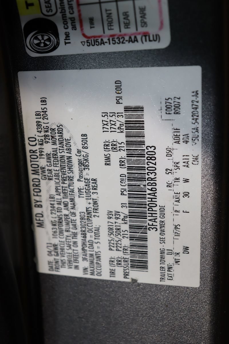 Used 2011 Ford Fusion SE w/ 201A Rapid Spec Order Code FWD image 52
