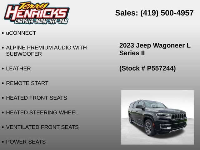 Used 2023 Jeep Wagoneer L Series II AWD/4WD image 12