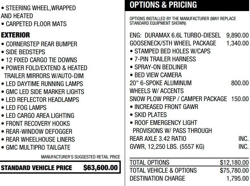 Certified 2023 GMC Sierra 3500 SLT w/ Gooseneck/5TH Wheel Package AWD/4WD image 2