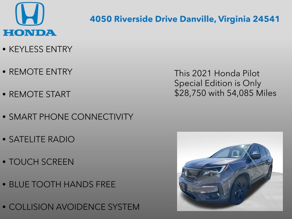Used 2021 Honda Pilot Special Edition image 7