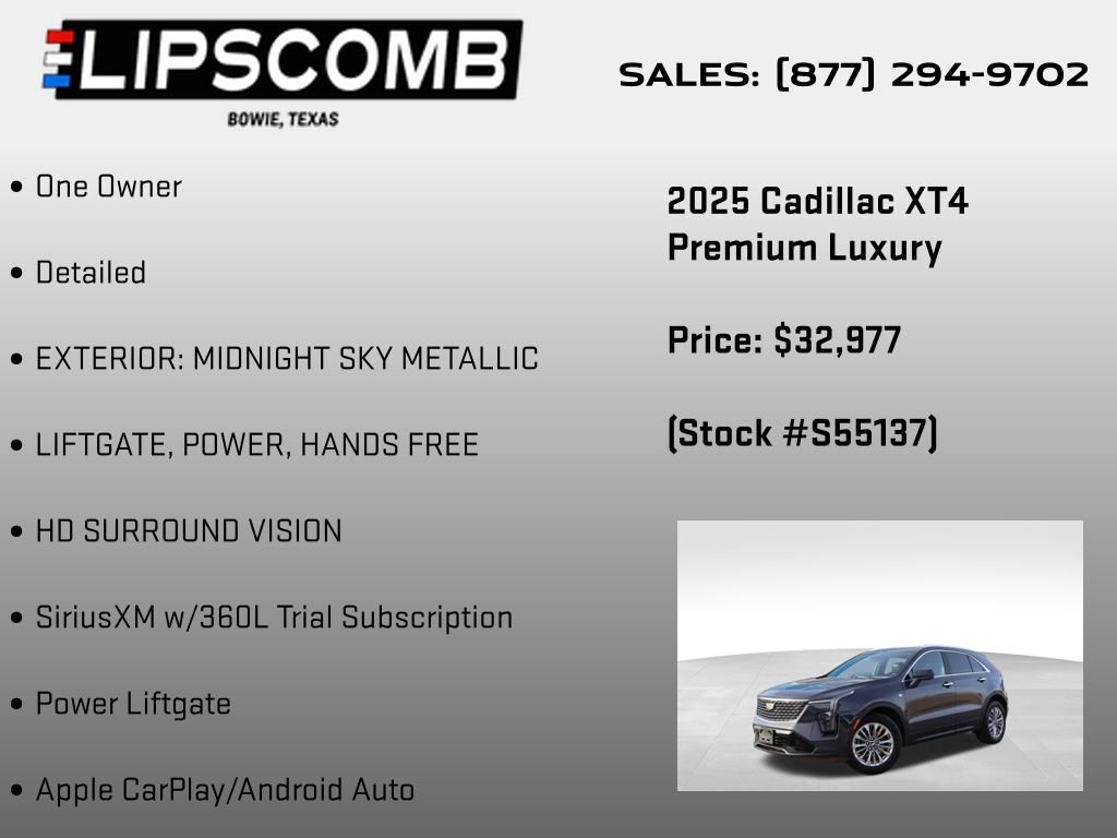 Used 2025 Cadillac XT4 Premium Luxury image 6