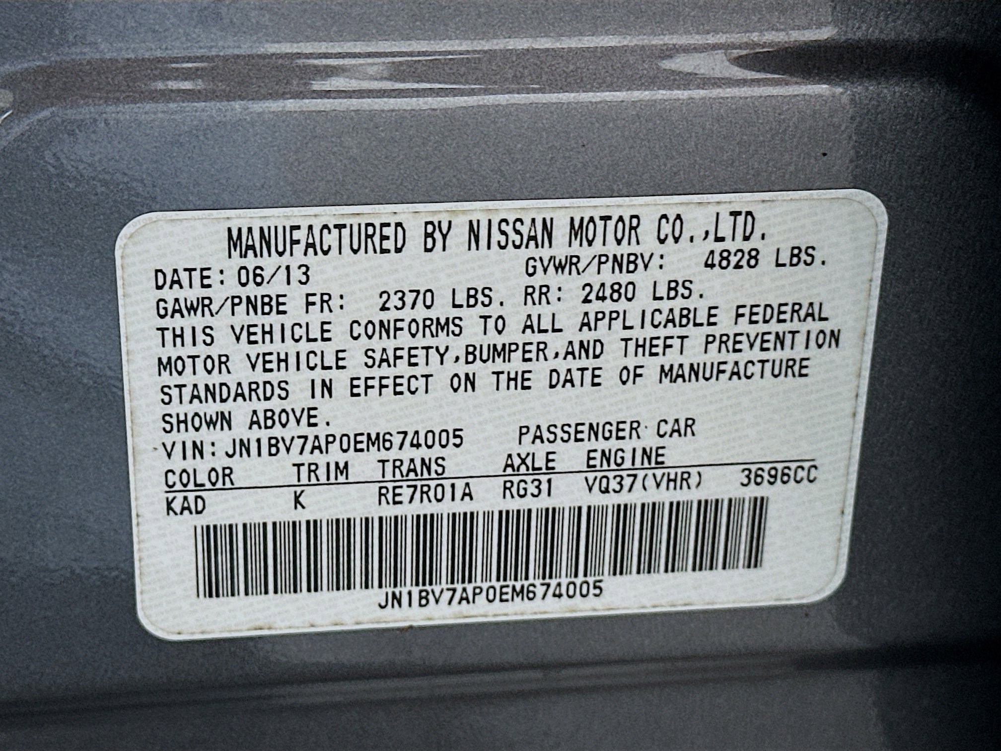 Used 2014 INFINITI Q50 Premium w/ Navigation Package image 12