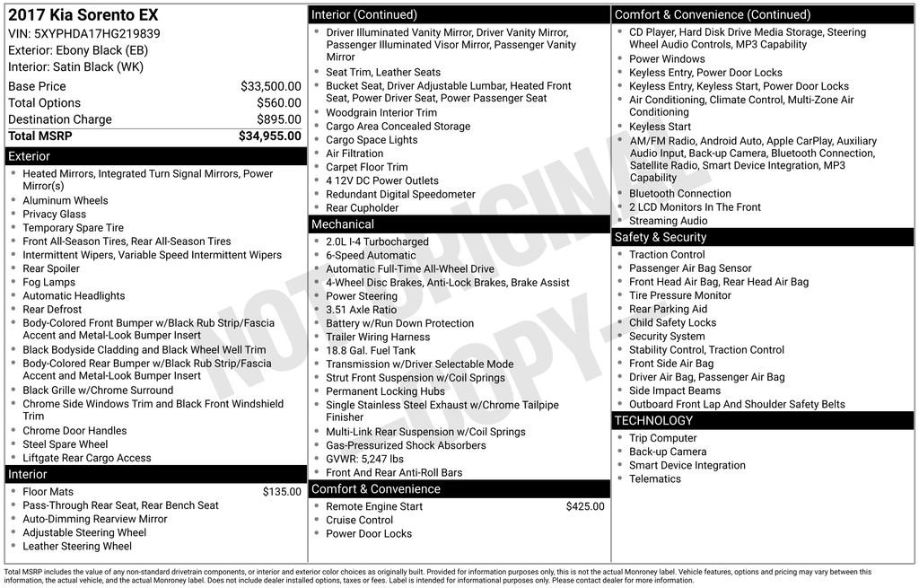 Used 2017 Kia Sorento EX image 36