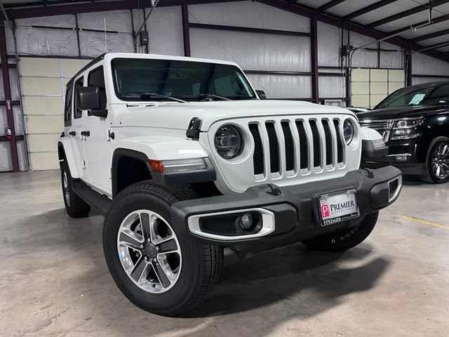 Used 2021 Jeep Wrangler Unlimited Sahara w/ Uconnect 4C Nav & Sound Group AWD/4WD image 1