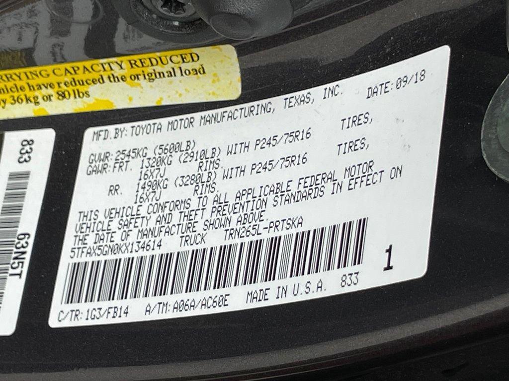 Used 2019 Toyota Tacoma SR w/ SR Convenience Package RWD image 34