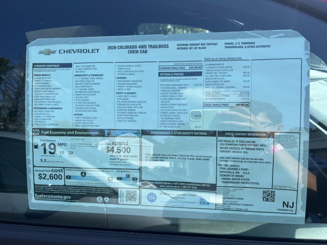 New 2026 Chevrolet Colorado Trail Boss image 20