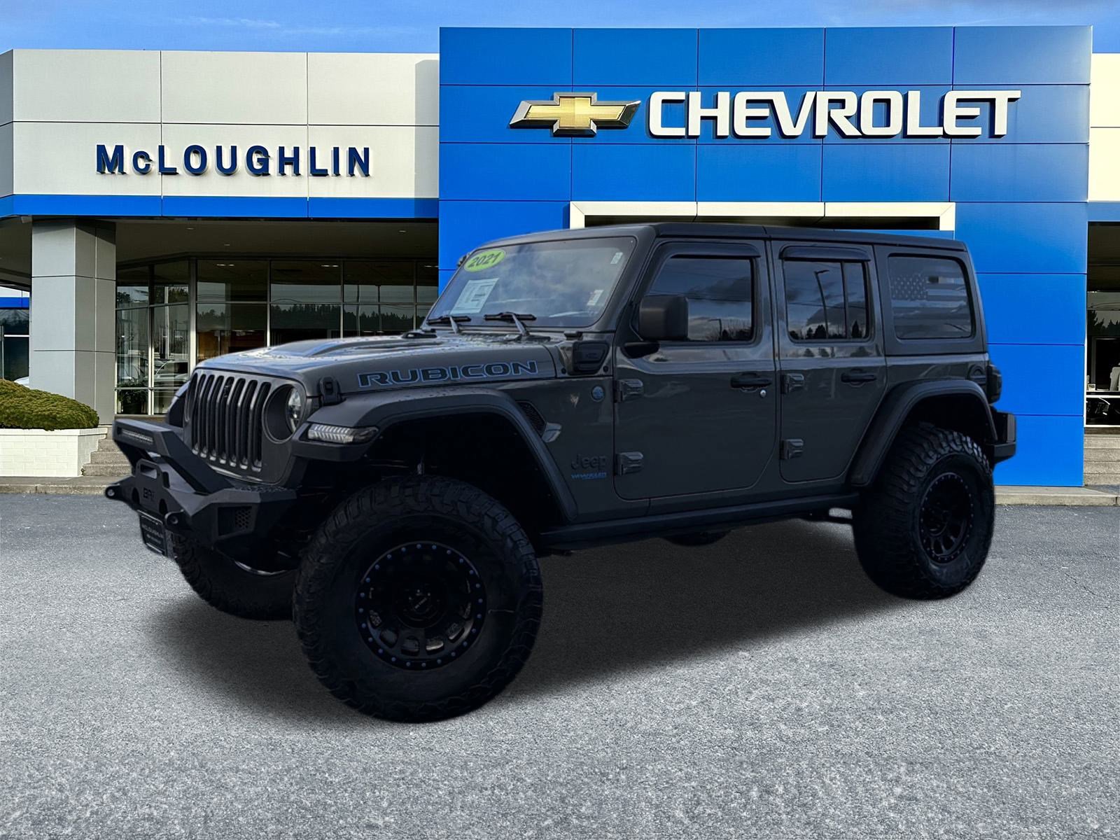 Used 2021 Jeep Wrangler Unlimited Rubicon 4xe w/ Steel Bumper Group image 1