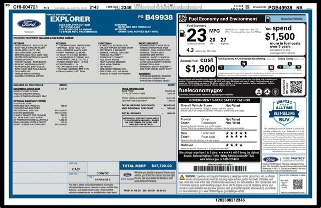 Used 2023 Ford Explorer XLT w/ Equipment Group 202A AWD/4WD image 32