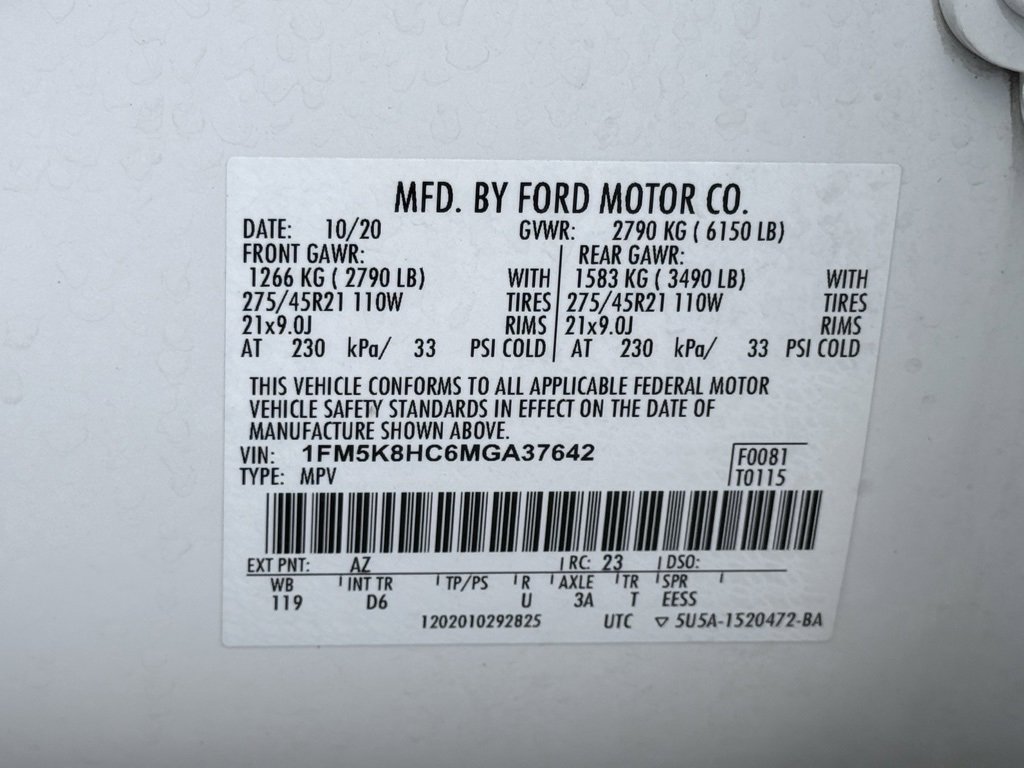 Used 2021 Ford Explorer Platinum w/ Equipment Group 601A image 36