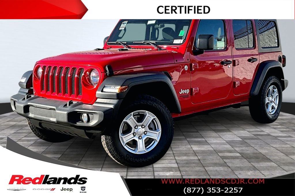 Certified 2020 Jeep Wrangler Unlimited Sport S image 1