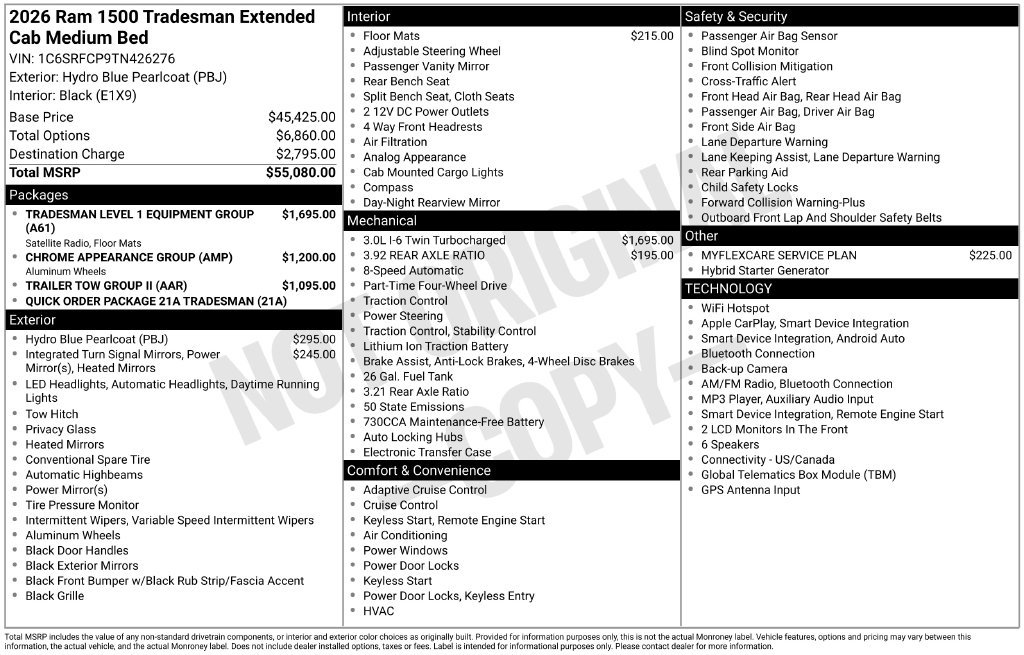 New 2026 RAM 1500 Tradesman AWD/4WD image 42