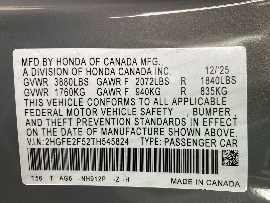 New 2026 Honda Civic Sport image 34