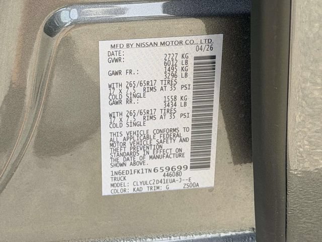 New 2026 Nissan Frontier SV w/ SV Convenience Package AWD/4WD image 26