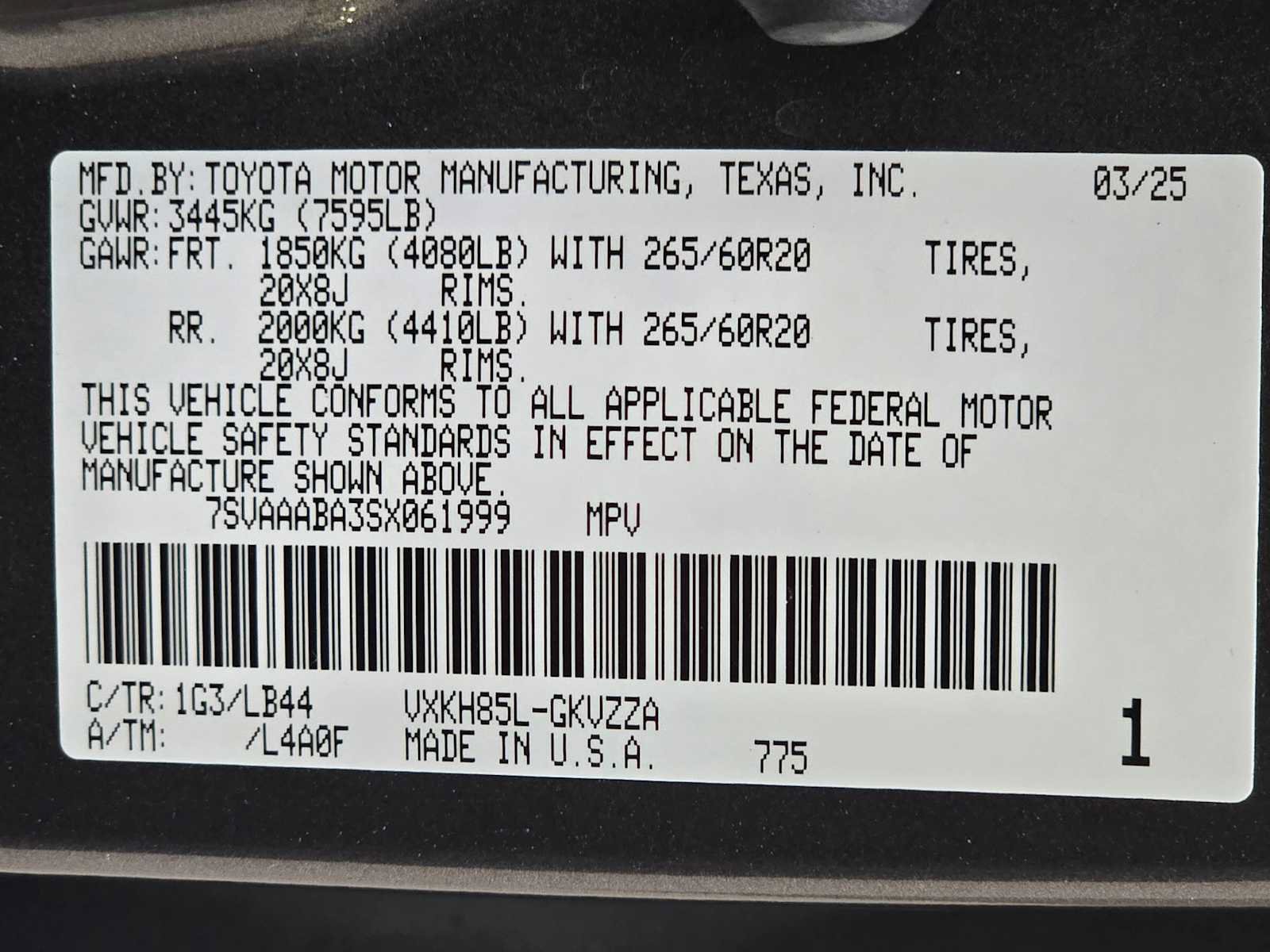 Certified 2025 Toyota Sequoia 1794 Edition AWD/4WD image 42