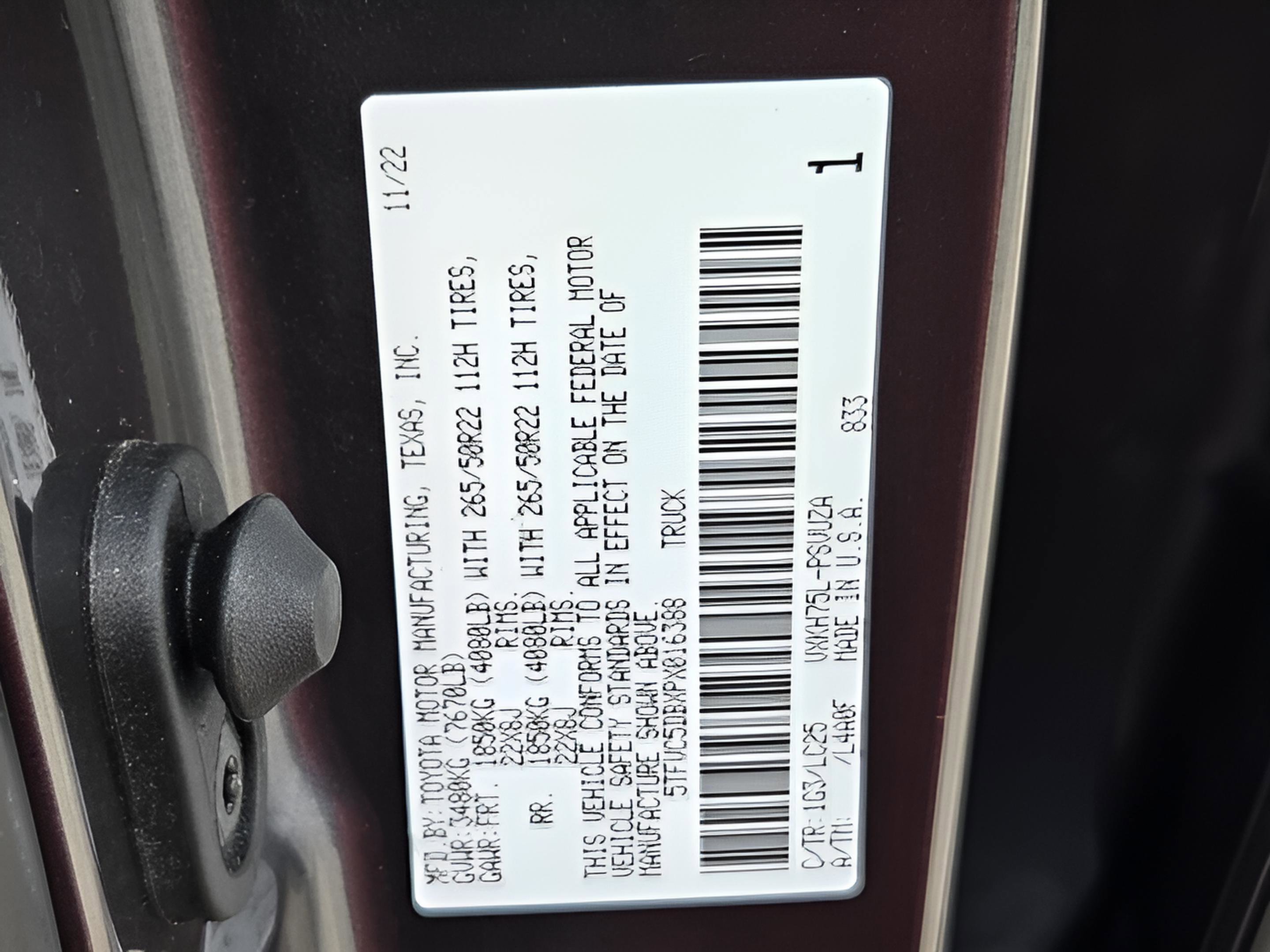 Used 2023 Toyota Tundra Capstone image 35