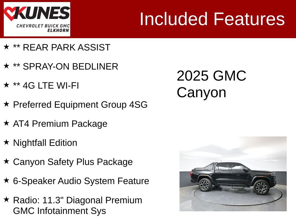 Used 2025 GMC Canyon AT4 w/ Nightfall Edition AWD/4WD image 3