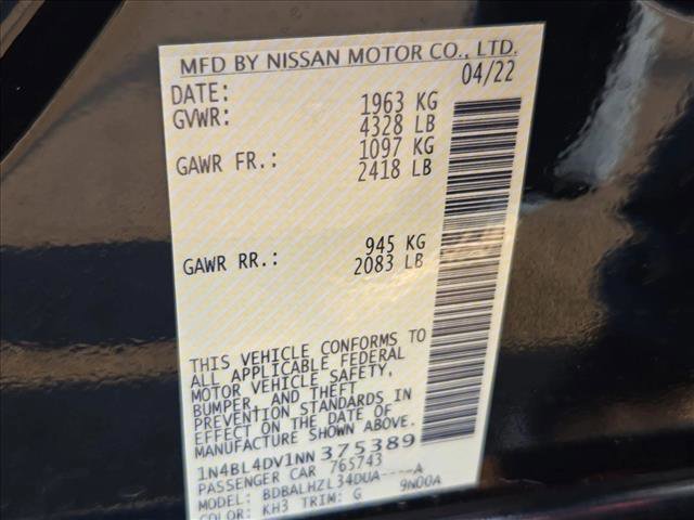 Used 2022 Nissan Altima 2.5 SV FWD image 24