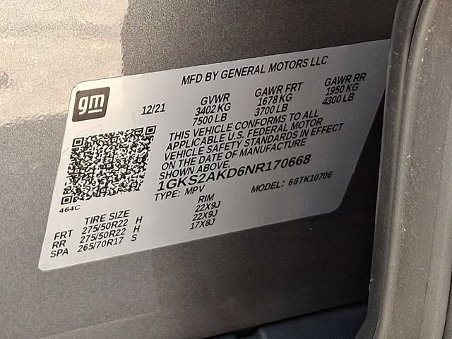 Used 2022 GMC Yukon SLE w/ Max Trailering Package AWD/4WD image 30