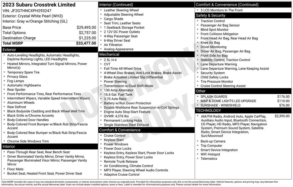 Used 2023 Subaru Crosstrek 2.5i Limited image 8