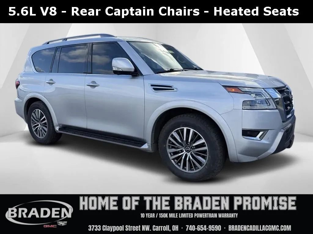 Used 2023 Nissan Armada SL w/ Captain's Chairs Package video 1