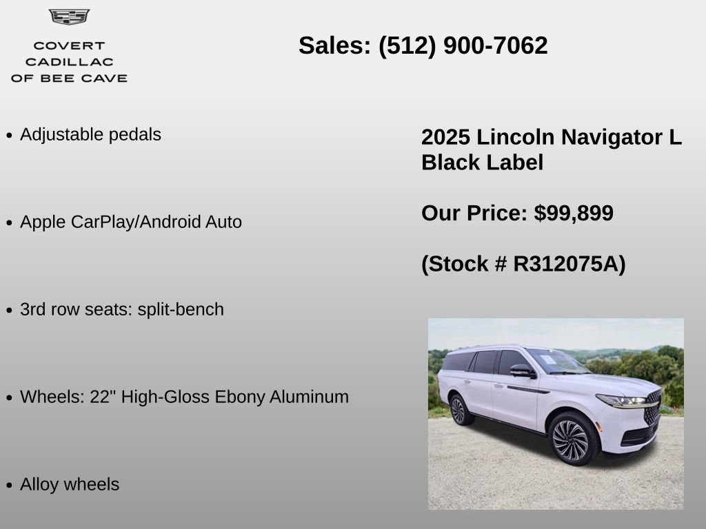 Used 2025 Lincoln Navigator L Black Label AWD/4WD image 24
