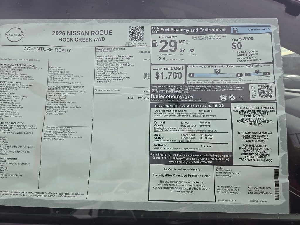 New 2026 Nissan Rogue SV w/ Rock Creek Premium Package image 43