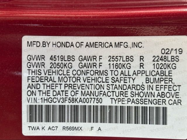 Used 2019 Honda Accord EX-L image 29