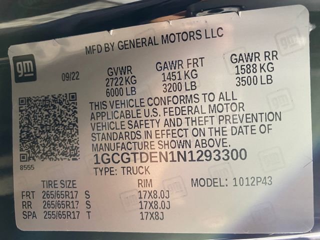 Certified 2022 Chevrolet Colorado Z71 w/ Z71 Midnight Edition image 32