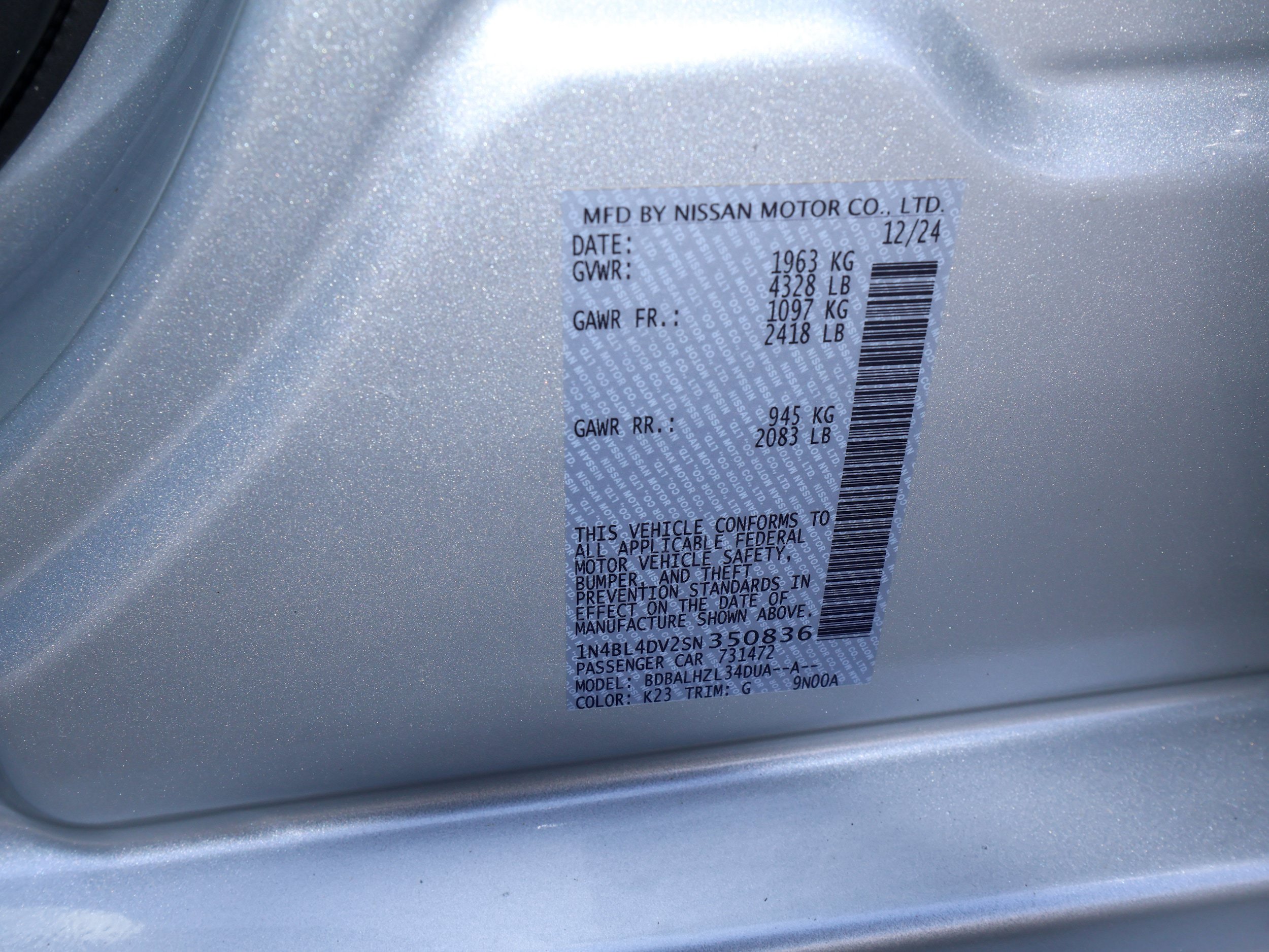 Used 2025 Nissan Altima 2.5 SV FWD image 31