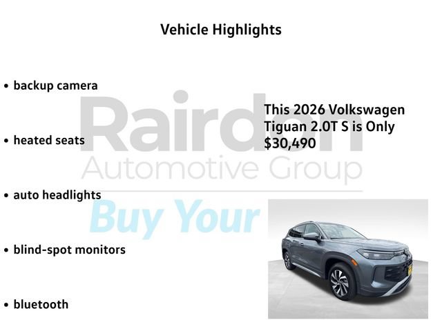 New 2026 Volkswagen Tiguan S AWD/4WD image 5