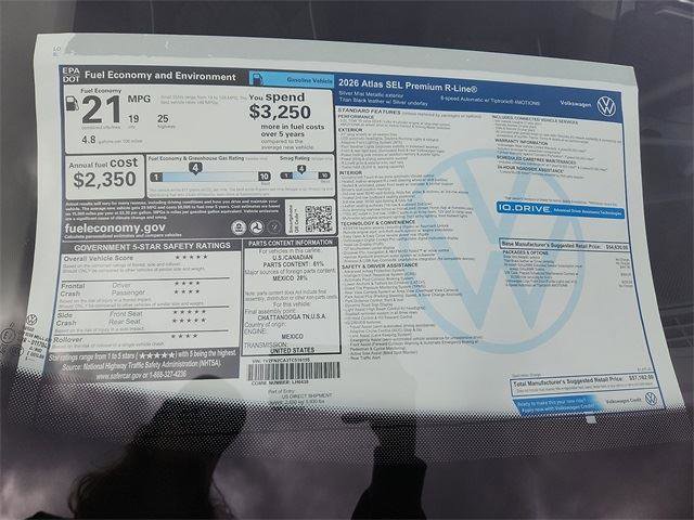 New 2026 Volkswagen Atlas SEL Premium R-Line image 22