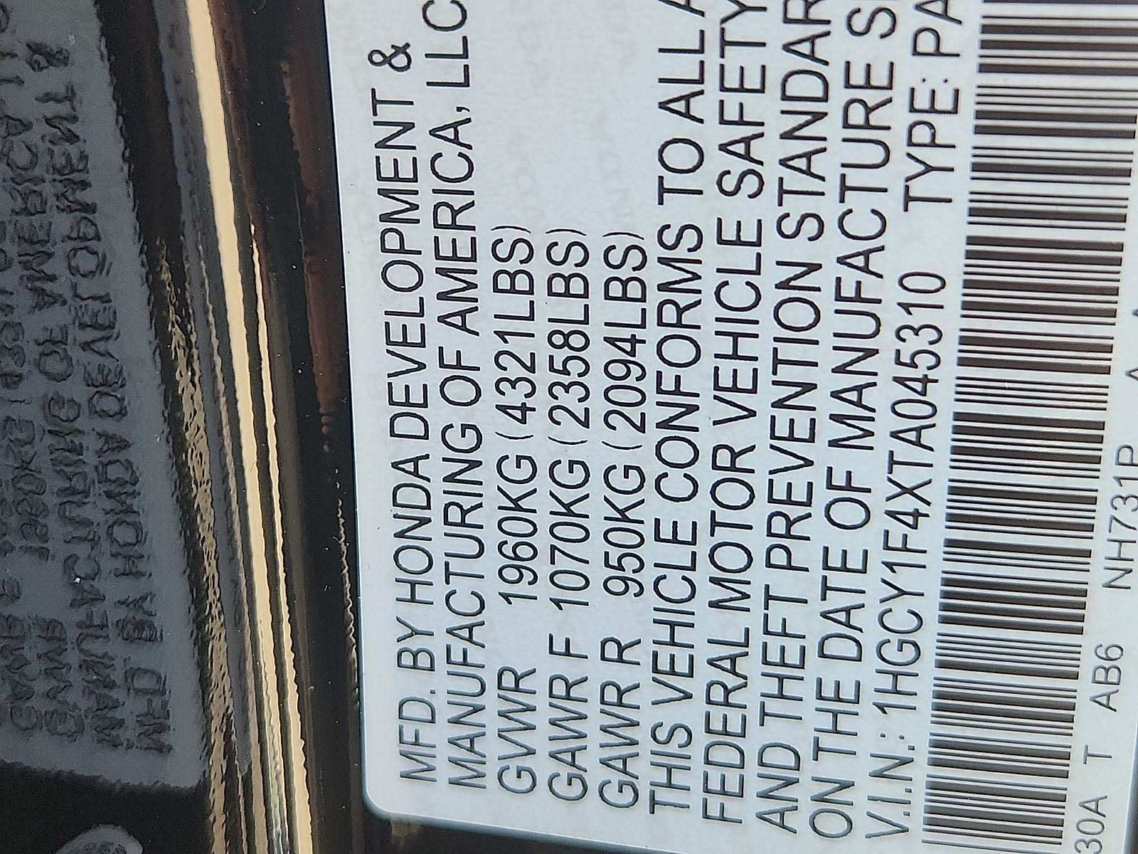 New 2026 Honda Accord SE image 18