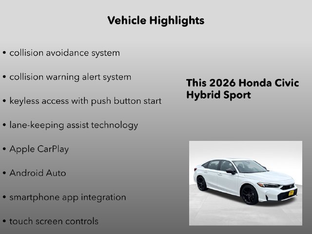 New 2026 Honda Civic Sport image 10