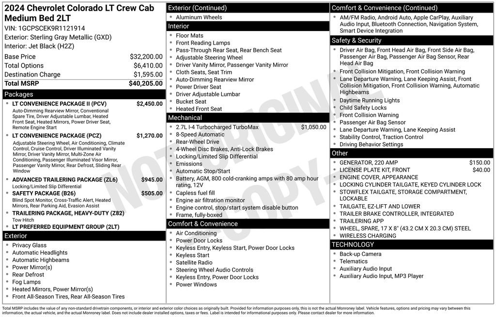 Used 2024 Chevrolet Colorado LT w/ LT Convenience Package II image 12