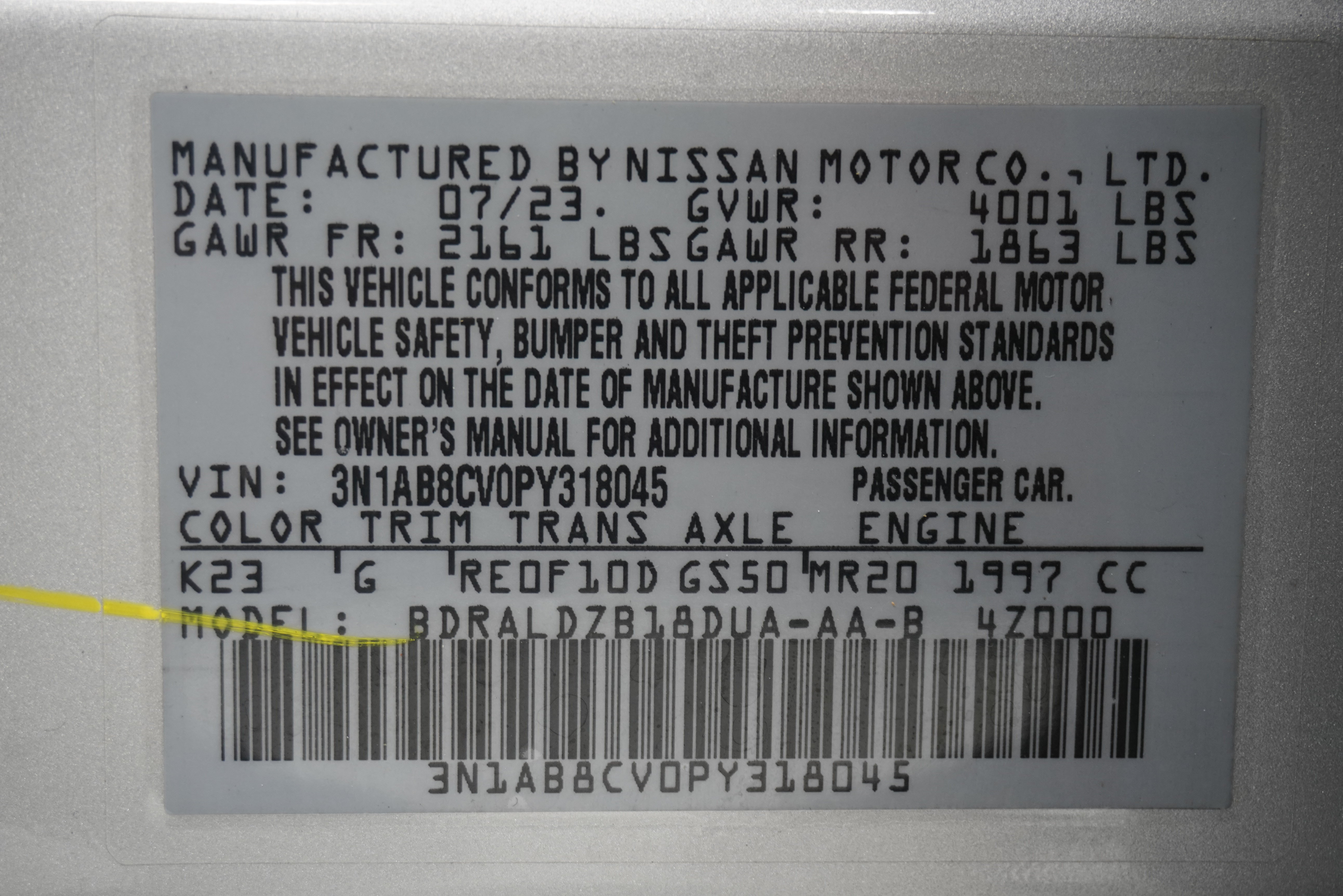 Used 2023 Nissan Sentra SV FWD image 27
