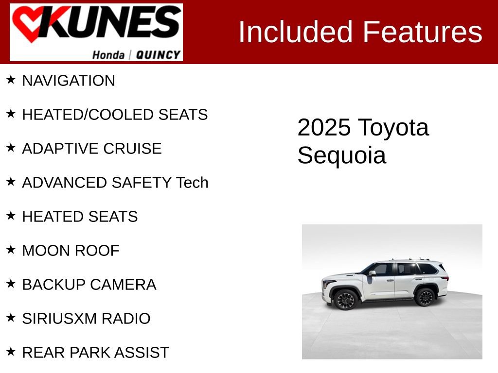 Used 2025 Toyota Sequoia Limited w/ Tow Technology Package AWD/4WD image 2