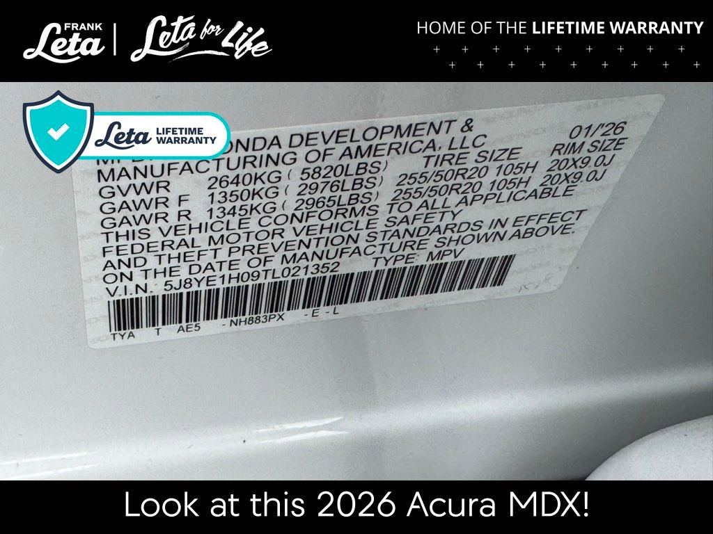 New 2026 Acura MDX A-Spec image 30