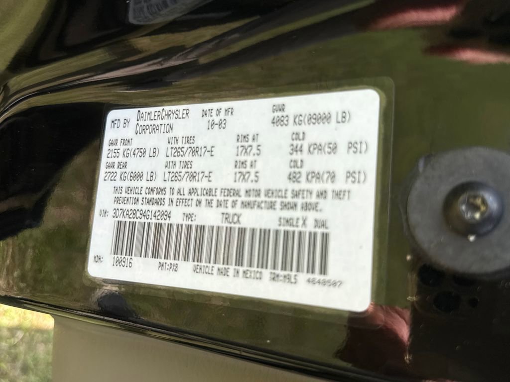 Used 2004 Dodge Ram 2500 Truck SLT w/ Trailer Tow Group image 50