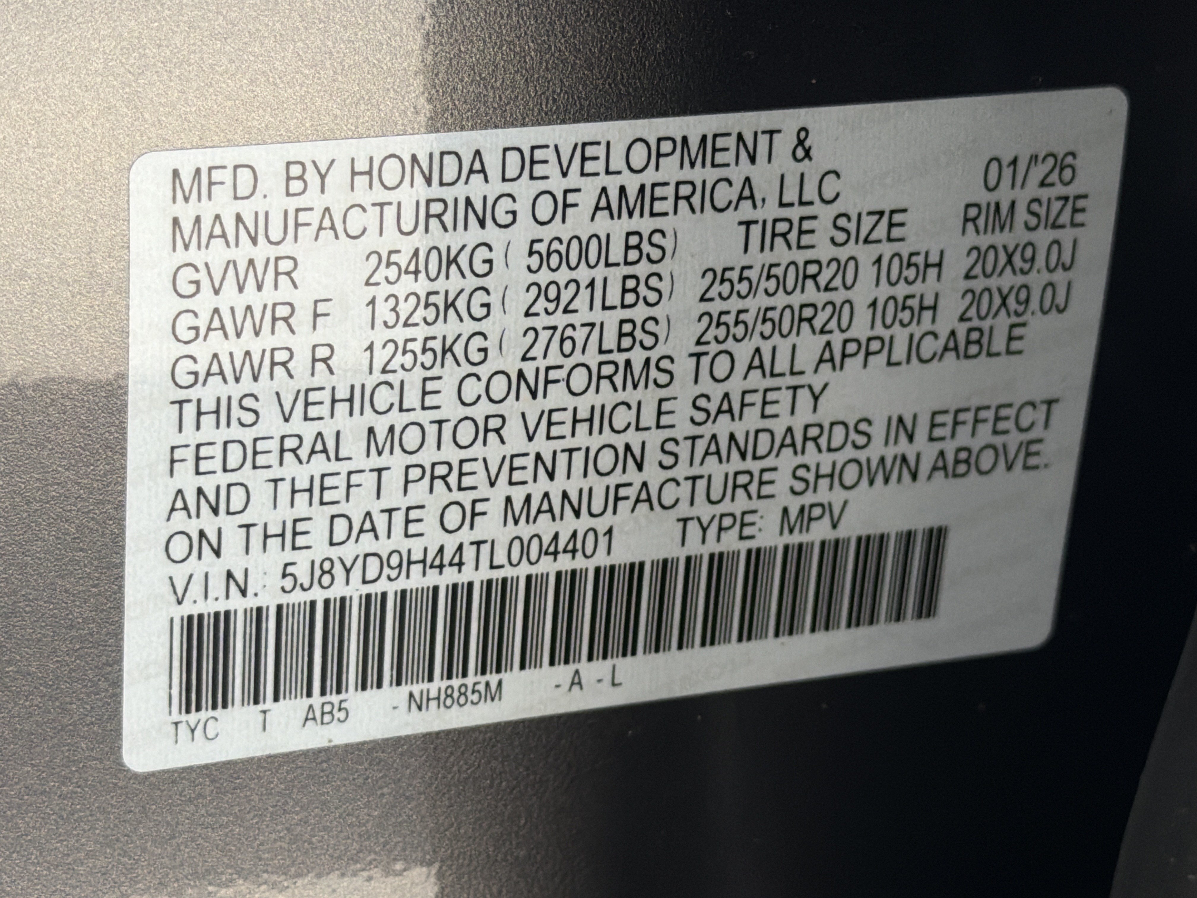 Certified 2026 Acura MDX w/ Technology Package FWD image 36