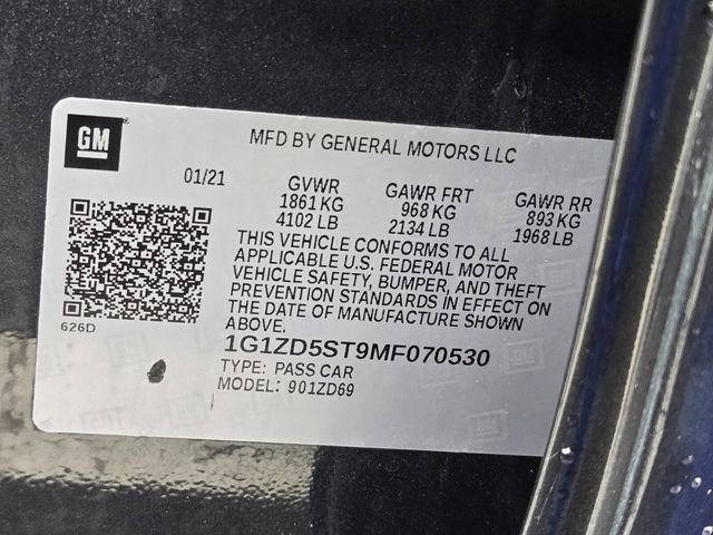 Used 2021 Chevrolet Malibu LT FWD image 31