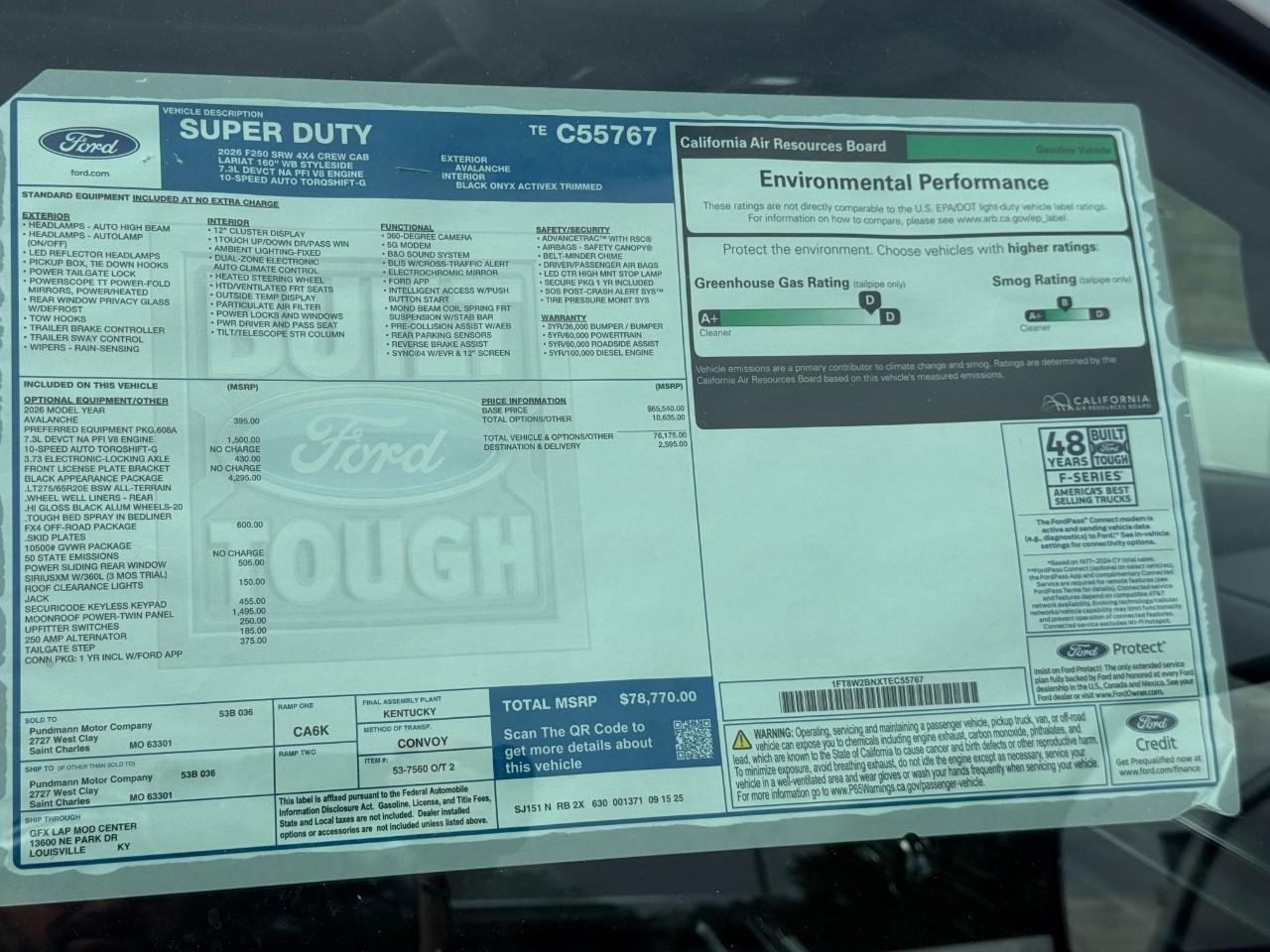 New 2026 Ford F250 Lariat image 21