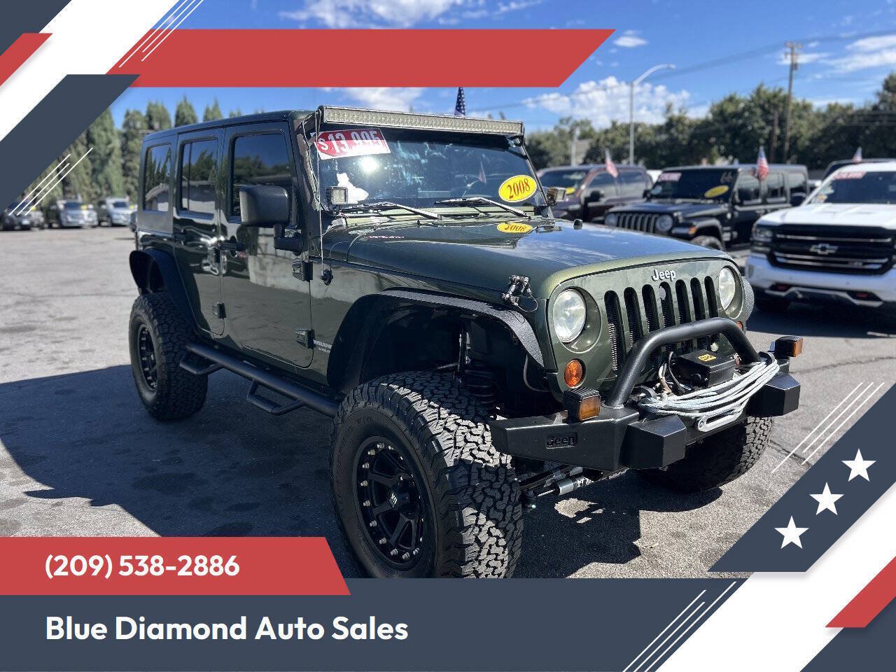Used 2008 Jeep Wrangler Unlimited Rubicon w/ Dual Top Group AWD/4WD image 1