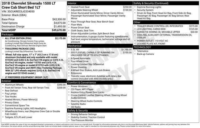 Used 2018 Chevrolet Silverado 1500 LT w/ All Star Edition image 8