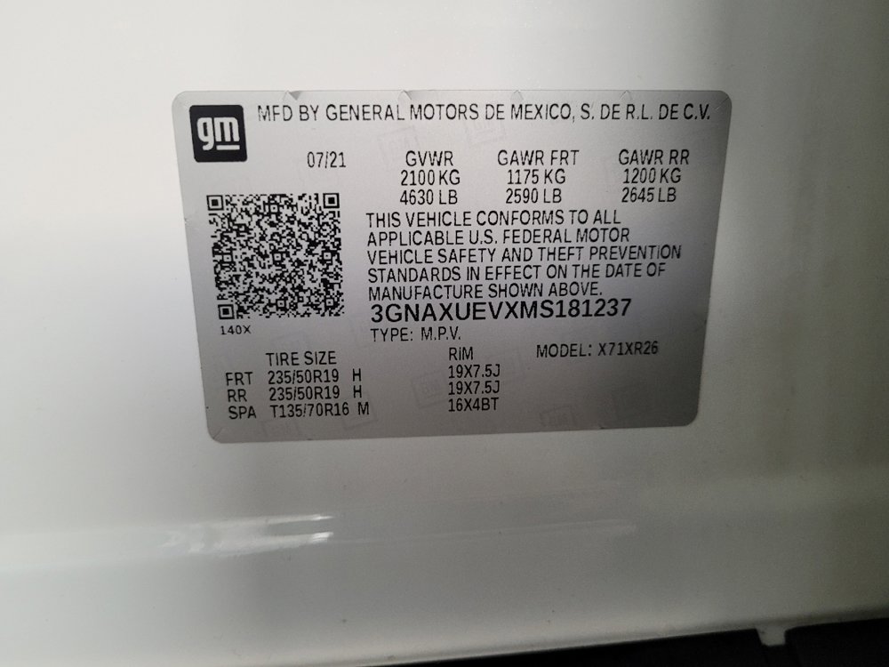 Used 2021 Chevrolet Equinox LT AWD/4WD image 33