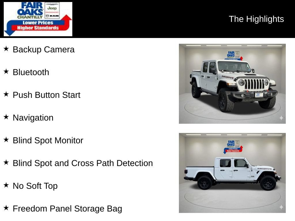 Used 2023 Jeep Gladiator Mojave w/ Safety Group AWD/4WD image 2