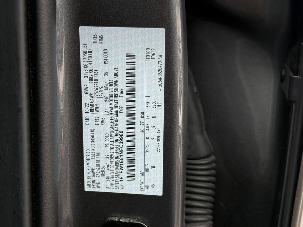 Used 2022 Ford F150 XLT w/ Equipment Group 302A High AWD/4WD image 27