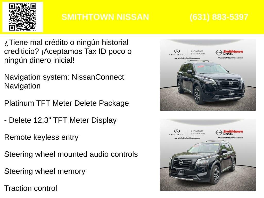 Used 2023 Nissan Pathfinder Platinum w/ Black Appearance Package AWD/4WD image 4